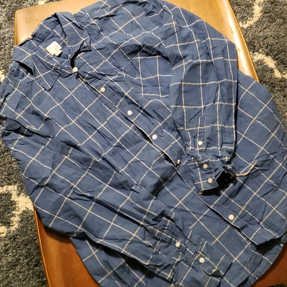 DONATED A New Day blue and white button up
